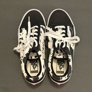 Custom Cow Print Vans Oldskool Shoes